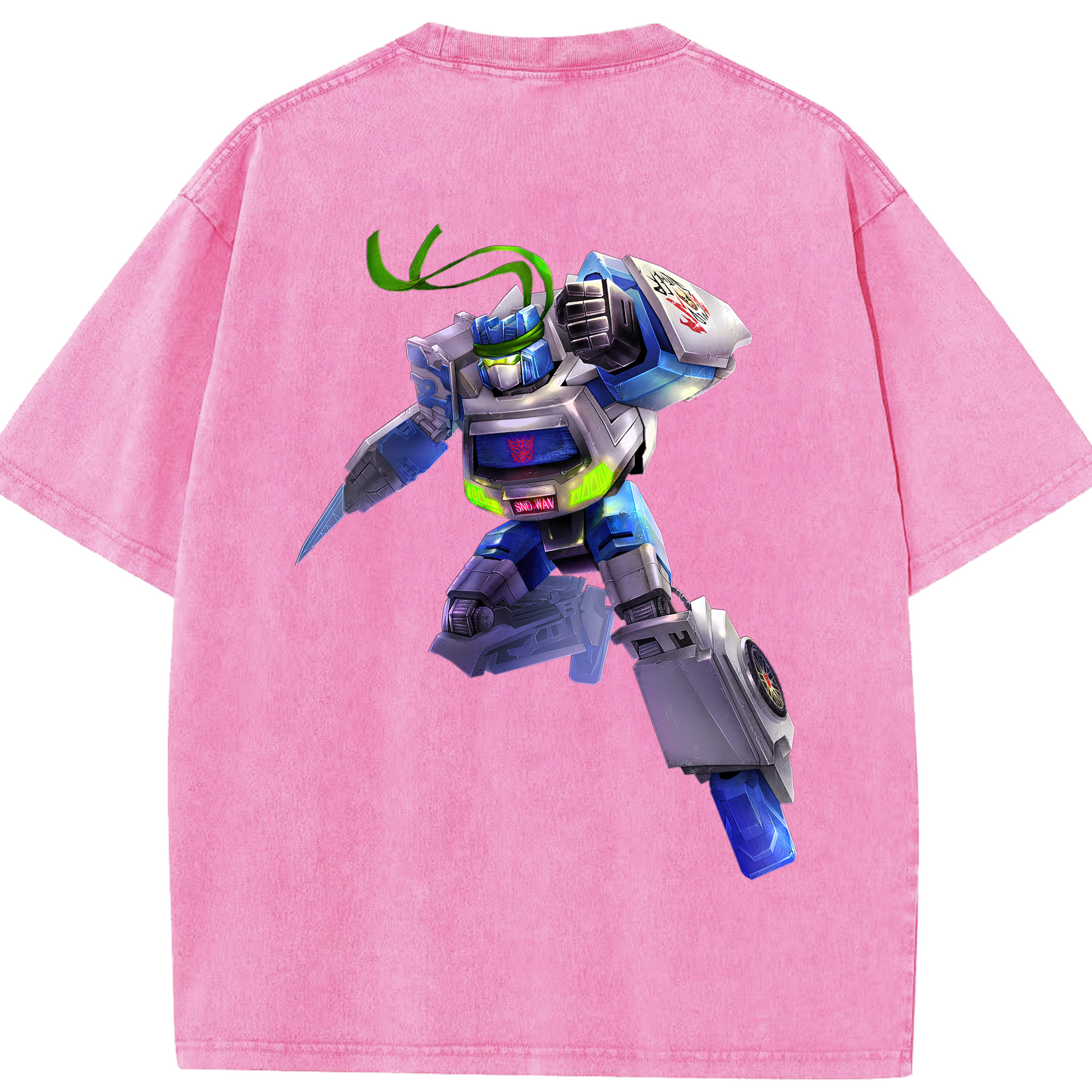 （画像用）  綿100% ヴィンテージ風 半袖Tシャツ（背面プリント）